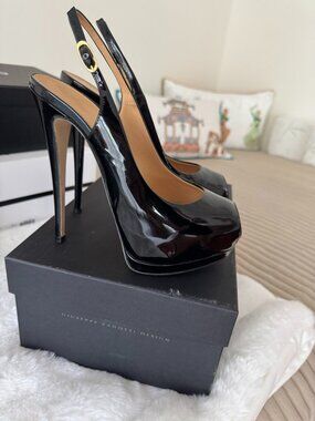 Giuseppe Zanotti Women's Leather heel platform sandal